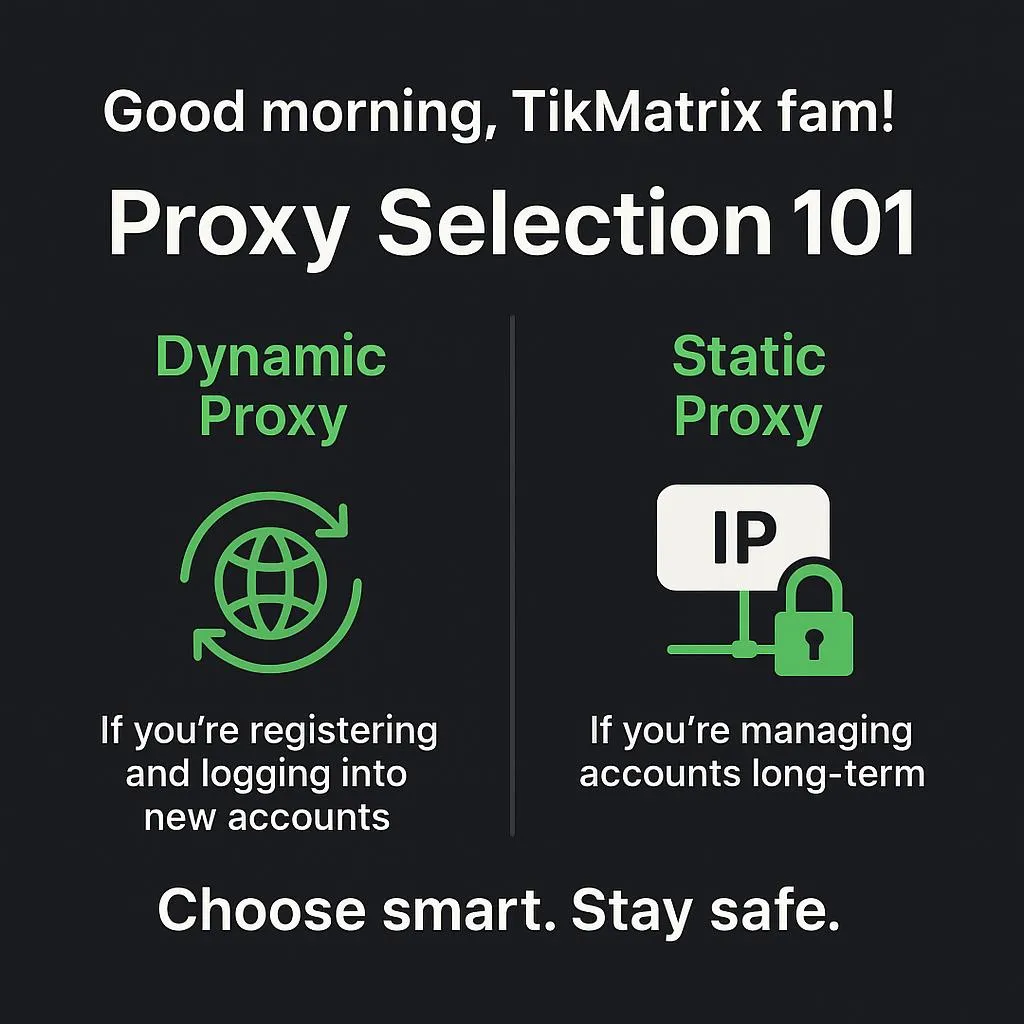 Proxy-val för TikTok